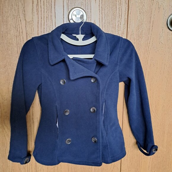Lands’ End Kids Navy Fleece Jacket Size Small 7–8 - Picture 10 of 10